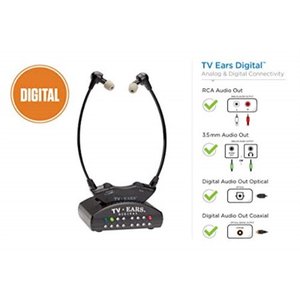 lot 1964 image: TV Ears Digital Wireless Headset System, Connects to Both Digital and Analog TVs
