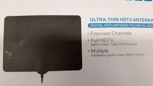 lot 1985 image: Digital Amplified Indoor HD TV Antenna Up to 100 Miles Range
