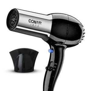 lot 52526 image: Conair 1875 Watt Full Size Pro Hair Dryer with Ionic Conditioning, BlackChrome