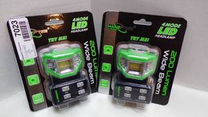 lot 7023 image: 2-LED HEADLAMPS NIP