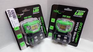 lot 7024 image: 2-LED HEADLAMPS NIP