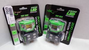 lot 7025 image: 2-LED HEADLAMPS NIP