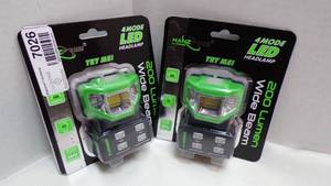 lot 7026 image: 2-LED HEADLAMPS NIP