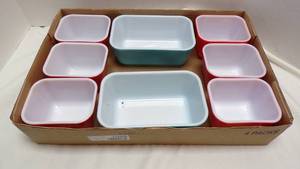 lot 7058 image: PYREX REFRIGERATOR DISHES