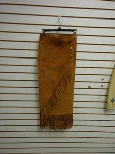 lot 8127 image: Patricia wolf size 10 leather skirt