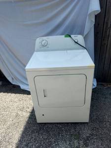 lot 8137 image: Admiral gas dryer still has plastic on it