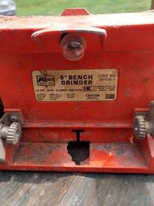 lot 8159 image: Kmart 5 inch bench grinder works