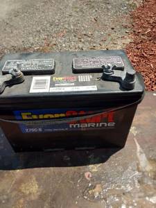 lot 8161 image: new EverStart marine battery 27dc - 6 been sitting over a year