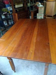 lot 8172 image: vintage harvesters table 74 in Long 56 and a 12 in wide open 30 in wide closed