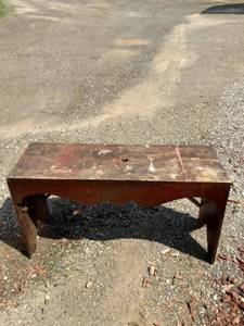 lot 8182 image: vintage bench 44 and 12 in wide 15 in deep 25 and 12 in tall
