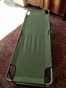 lot 8199 image: like new timber Creek cot 6 ft long 2 ft wide
