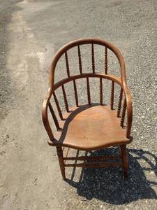 lot 8205 image: vintage Bent oak office chair