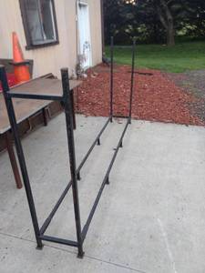 lot 8223 image: 12 a cord firewood holder 99 in long 14in deep 53 in tall