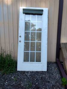 lot 8225 image: 36 by 80 used door with shade