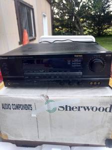 lot 8235 image: Sherwood audio video DSP receiver RV - 7050r in original box