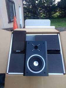 lot 8238 image: 4 QiSheng speakers with covers in original box untested