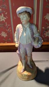 lot 9243 image: vintage boy Victorian statue