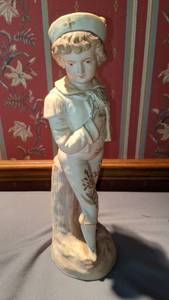 lot 9244 image: Victorian boy vintage statue
