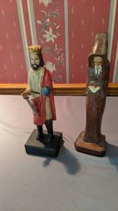 lot 9290 image: wooden statues