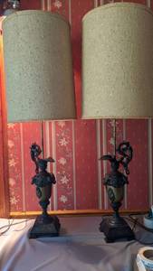 lot 9300 image: two vintage lamps