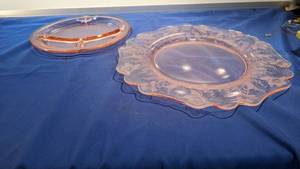 lot 9411 image: two pink platter
