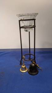 lot 9433 image: candle holder and two bells