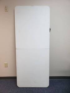 lot 786125 image: Cosco 6 Foot Centerfold Folding Table, White