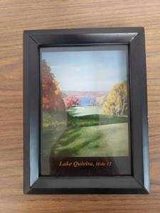 lot 786134 image: Lake Quivira Hole 12 Framed Artwork (6in X 8in)