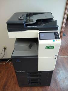 lot 786201 image: Konica Minolta Bizhub C287 A3 Color Laser Multi-Function Copier - 28ppm, Copy, Print, Scan, Auto Duplex, Network, 1800 x 600 DPI, Mobile Printing Support, 2 Trays, Stand