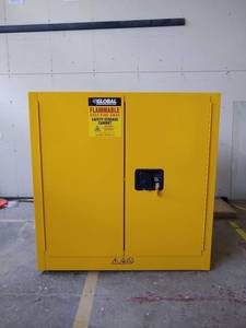 lot 786314 image: Global Industries Safety Storage Cabinet with Extra Shelf