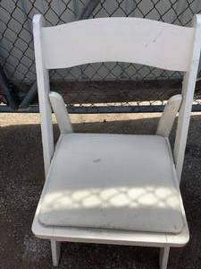 lot 2883 image: Wood reception chairs