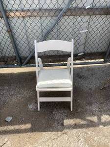 lot 2886 image: Wood reception chairs