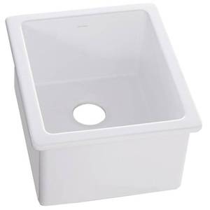 lot 3239 image: UPDATE  Removed and Its In Awesome Shape Elkay SWU1517WH Sink, 16-716, White-- 16-38 X 18-78 X 10-18    Bid To Win This $300 Sink