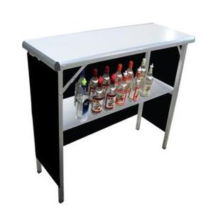 lot 3244 image: GoPong Portable High Top Party Bar, Includes 3 Front Skirts and Carrying Case