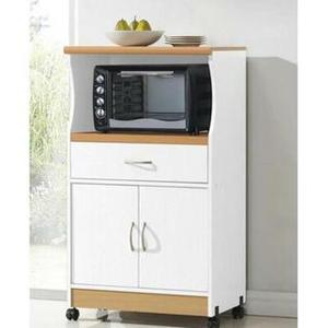 lot 3282 image: HODEDAH IMPORT Microwave Cart, White