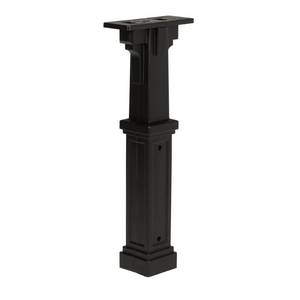 lot 3285 image: Gibraltar Mailboxes Grand Haven, Plastic, Black Mailbox Post