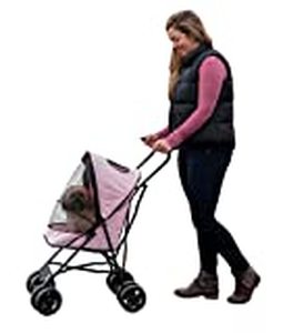 lot 3298 image: Pet Gear Travel Lite Pet Stroller for Cats and Dogs up to 15-pounds, Pink