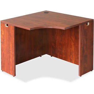 lot 3308 image: Lorell Corner Desk, Cherry, 36 x 42 x 29-12