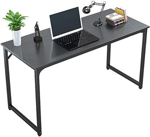 lot 3310 image: Foxemart Writing Computer Desk �� Sturdy Study Table for HomeOffice Workstation - Black