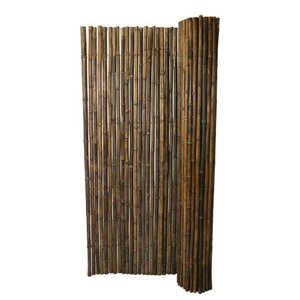 lot 3315 image: Backyard X-Scapes Black Rolled Bamboo Fence 1in D x 3ft H x 8ft L