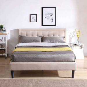 lot 3332 image: Mornington Upholstered Platform Full Bed Frame