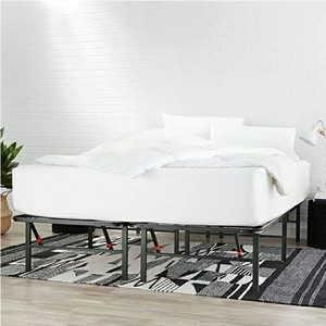 lot 3364 image: AmazonBasics Foldable, 14 Metal Platform Bed Frame with Tool-Free Assembly, No Box Spring Needed - Full
