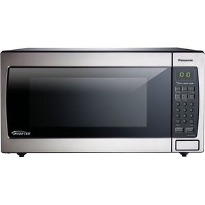 lot 3386 image: Panasonic Microwave Oven NN-SN766S Stainless Steel CountertopBuilt-In with Inverter Technology and Genius Sensor, 1.6 Cubic Foot, 1250W