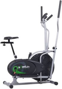 lot 3371 image: Body Rider Elliptical Trainer and Exercise Bike with Seat and Easy Computer  Dual Trainer 2 in 1 Cardio Home Office Fitness Workout Machine BRD2000