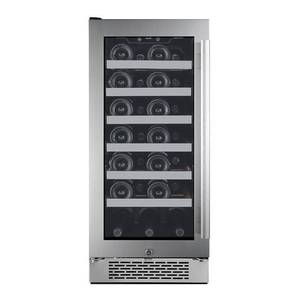 lot 101 image: Avallon AWC151SZLH Stainless Steel 15 Wide 27-Bottle Capacity Single Zone Wine Cooler