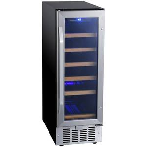 lot 103 image: EdgeStar Stainless Steel 12 Wide 18 Bottle Built-In Single Zone Wine Cooler, CWR182SZ