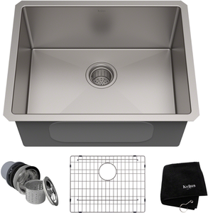 lot 157 image: Kraus Standart PRO Series 23 Inch Undermount Single Bowl Kitchen Sink, KHU10123