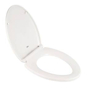 lot 231 image: American Standard Traditional Slow-Close EverClean Elongated Closed Front Toilet Seat in White