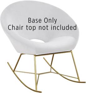lot 400 image: Nolan Rocking Chair Base in Gold Metal by TOV