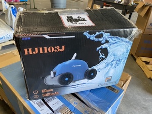 lot 10695 image: Paxcess Automatic Pool Cleaner for in Ground and Above Ground Swimming Pool, Cordless Rechargeable Robotic Pool Cleaner HJ1103J